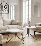 Noga meblowa metalowa noga do stolika kawowego FIN 40 cm czarna