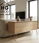 Metalowa noga do szafki / komody / pufy / złota DP25 cm