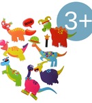 Naklejki do kąpieli szalone dinozaury Barney&Buddy