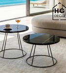 Noga loftowa stolika kawowego stelaż do stolika kawowego metalowa noga RING 40 cm