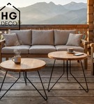 Noga meblowa metalowa noga do stolika kawowego FIN 40 cm czarna