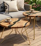 Noga meblowa metalowa noga do stolika kawowego FIN 40 cm złota