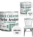 Farba remontowa kredowa biała 0,5 L Space Creation