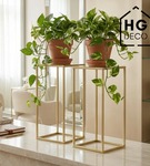 Kwietnik stojący metalowy stojak na kwiaty na jedną doniczkę PREMIUM 45 cm