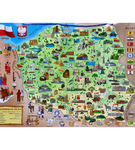 Mapa Polski XXL magnetyczna układanka dla dzieci Woody