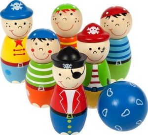 Drewniane kręgle Piraci BIGJIGS TOYS