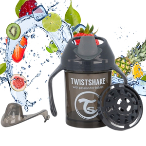 Kubek niekapek z mikserem 230ml czarny Twistshake