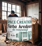 Farba kredensowa remontowa do stylizacji mebli piaskowy beż 0,5 L Space Creation