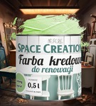 Farba kredowa do renowacji zielony agrest 0,5 L Space Creation