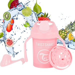 Kubek niekapek z mikserem 230ml różowy Twistshake