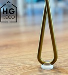 Podkładka ochronna bezbarwna z tworzywa pod nogi meblowe hairpin HGDECO