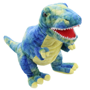 Dinozaur pacynka na rękę Baby T-Rex niebieski The Puppet Company