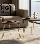 Metalowa noga do stolika kawowego / ławy / złota DP40 cm