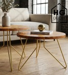 Noga meblowa metalowa noga do stolika kawowego FIN 40 cm złota