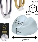 Podkładka ochronna bezbarwna 100 szt. z tworzywa pod nogi meblowe hairpin HGDECO
