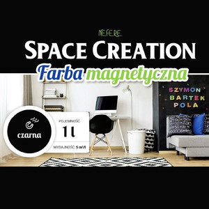 Farba magnetyczna czarna 1,0 L Space Creation