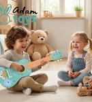 Gitara zabawka muzyczna dla dziecka drewniana ADAM TOYS