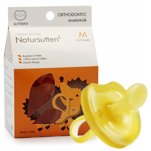 Smoczek kauczukowy hevea ortho motyl M Natursutten