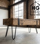 Metalowa noga do szafki / komody / pufy / czarna DP25 cm