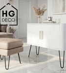 Metalowa noga do szafki / komody / pufy / czarna DP25 cm