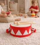 GOKI  Bębenek biało-czerwony  