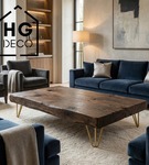 Metalowa noga hairpin do komody szafki RTV do pufy trzy pręty złota TL15 15 cm