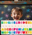 Tablica dydaktyczna z literkami i cyferkami Woody