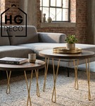 Metalowa noga twist hairpin do stolika kawowego dwa pręty noga złota DX50 cm