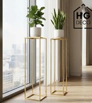 Kwietnik stojący metalowy stojak na kwiaty na jedną doniczkę PREMIUM 90 cm