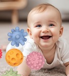 Zestaw piłeczek sensorycznych 5szt pastelowych Tullo