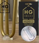 Podkładka ochronna bezbarwna 4 szt. z tworzywa pod nogi meblowe hairpin HGDECO