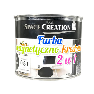 Farba magnetyczno-kredowa czarna 0,5 L Space Creation