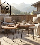 Metalowa noga twist hairpin do stolika kawowego dwa pręty noga loftowa DX50 cm