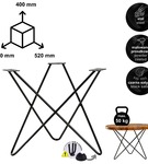 Stelaż noga do stolika kawowego STAR 40 cm czarna