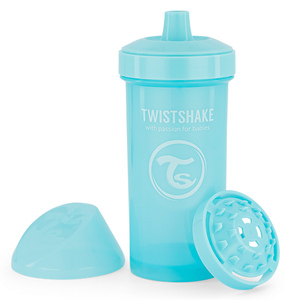 Kubek niekapek z mikserem 360ml niebieski Twistshake