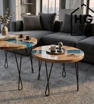 Metalowa noga twist hairpin do stolika kawowego dwa pręty noga loftowa DX40 cm