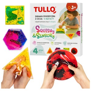 Zestaw zabawek sensorycznych z cieczą Squishy 4 szt Tullo