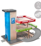 Drewniany parking z windą i akcesoriami Woody