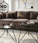 Noga meblowa metalowa noga do stolika kawowego FIN 40 cm czarna