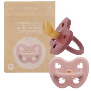 Zestaw smoczków kauczukowych anatomicznych 3-36m Baby Bulsh & Rose Hevea 2 sztuki