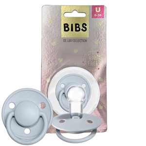 Smoczek uspokajający silikonowy BIBS DE LUX Baby Blue