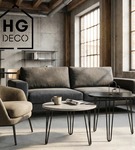 Metalowa noga hairpin legs do stolika kawowego trzy pręty noga loftowa TL40 cm