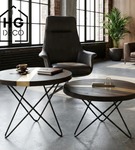 Stelaż noga do stolika kawowego STAR 40 cm czarna