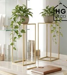 Kwietnik stojący metalowy stojak na kwiaty na jedną doniczkę PREMIUM 45 cm