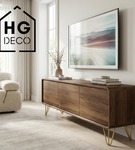 Metalowa noga hairpin do komody szafki RTV do pufy trzy pręty złota TL15 15 cm