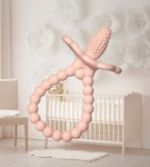 Gryzak malina z rączką różowy Razbaby
