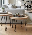 Metalowa noga twist hairpin do stolika kawowego dwa pręty noga loftowa DX40 cm