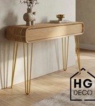 Metalowa noga hairpin legs do stołu biurka trzy pręty noga złota TL70 cm