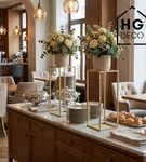 Kwietnik stojący metalowy stojak na kwiaty na jedną doniczkę PREMIUM 60 cm