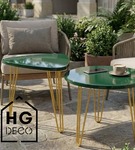 Metalowa noga hairpin legs do stolika kawowego trzy pręty noga złota TL50 cm